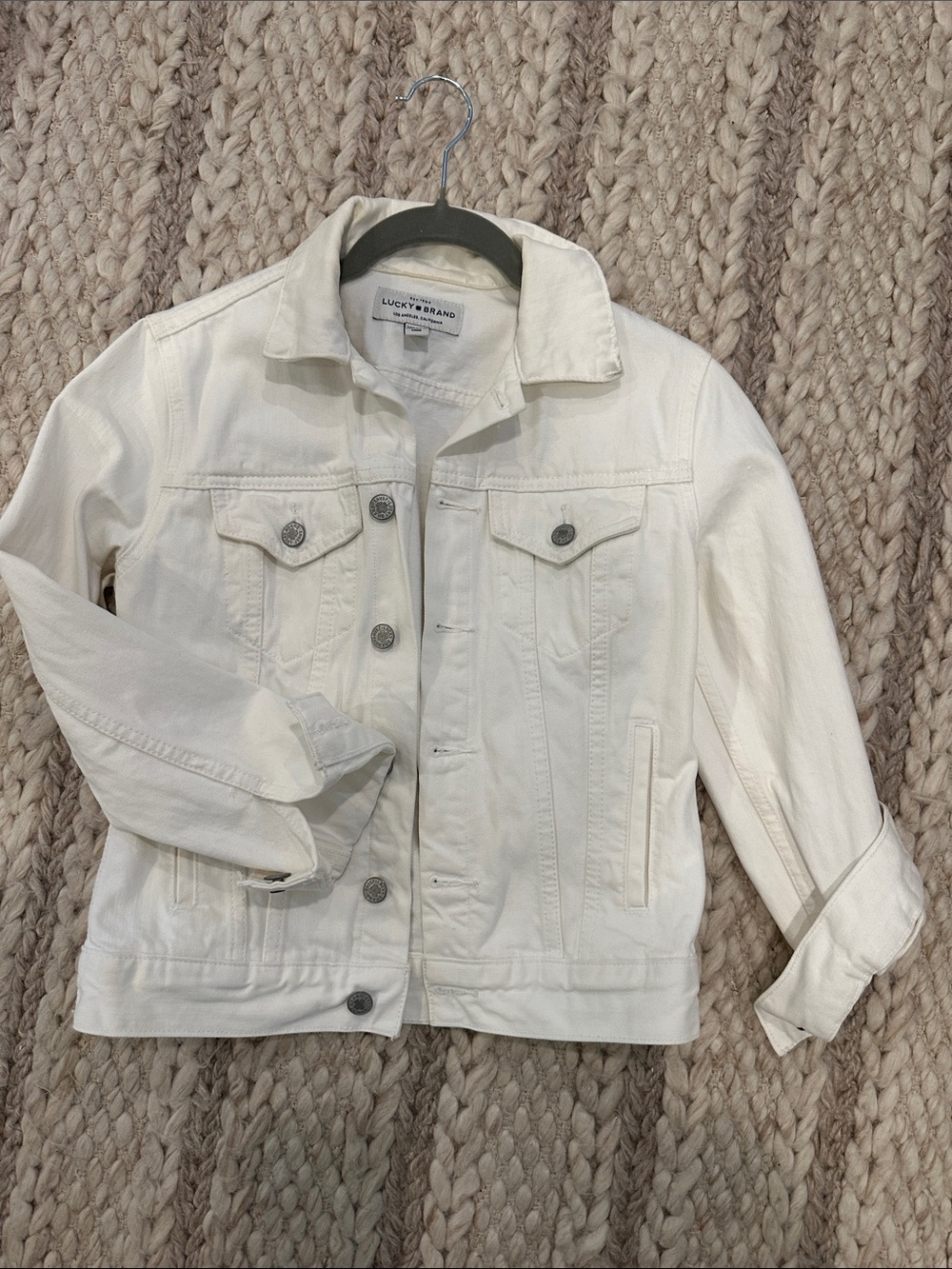 Lucky Brand Off-White Denim Jacket